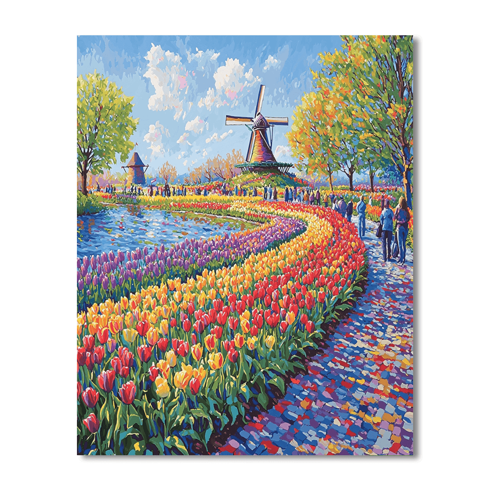 Keukenhof Gardens Numbered Painting Kits
