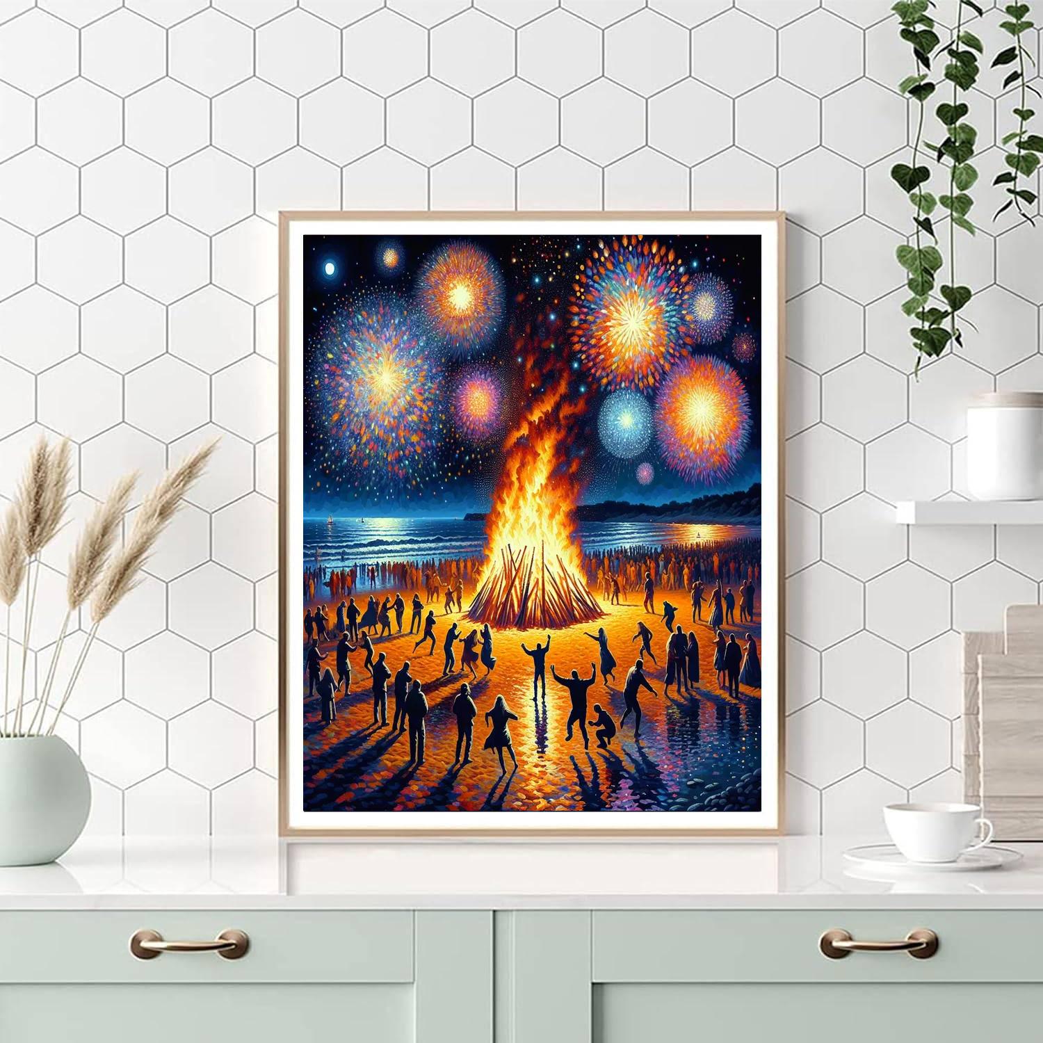 Saint John's Eve - Spain Number Painting