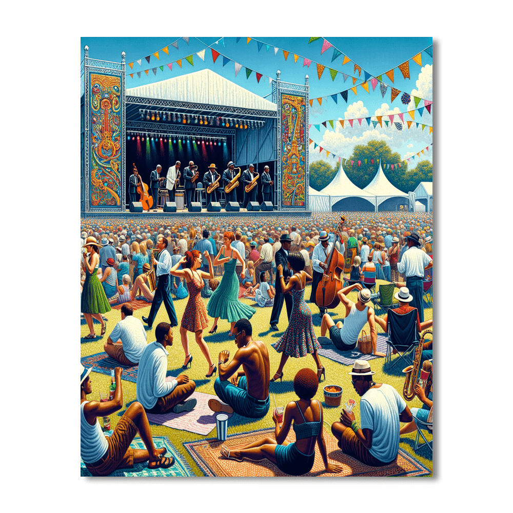 Jazz And Heritage Festival - Usa Numbered Painting Kits