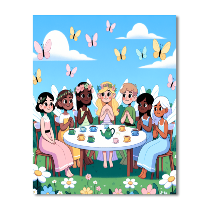 Fairyland Tea Time Paint By Color