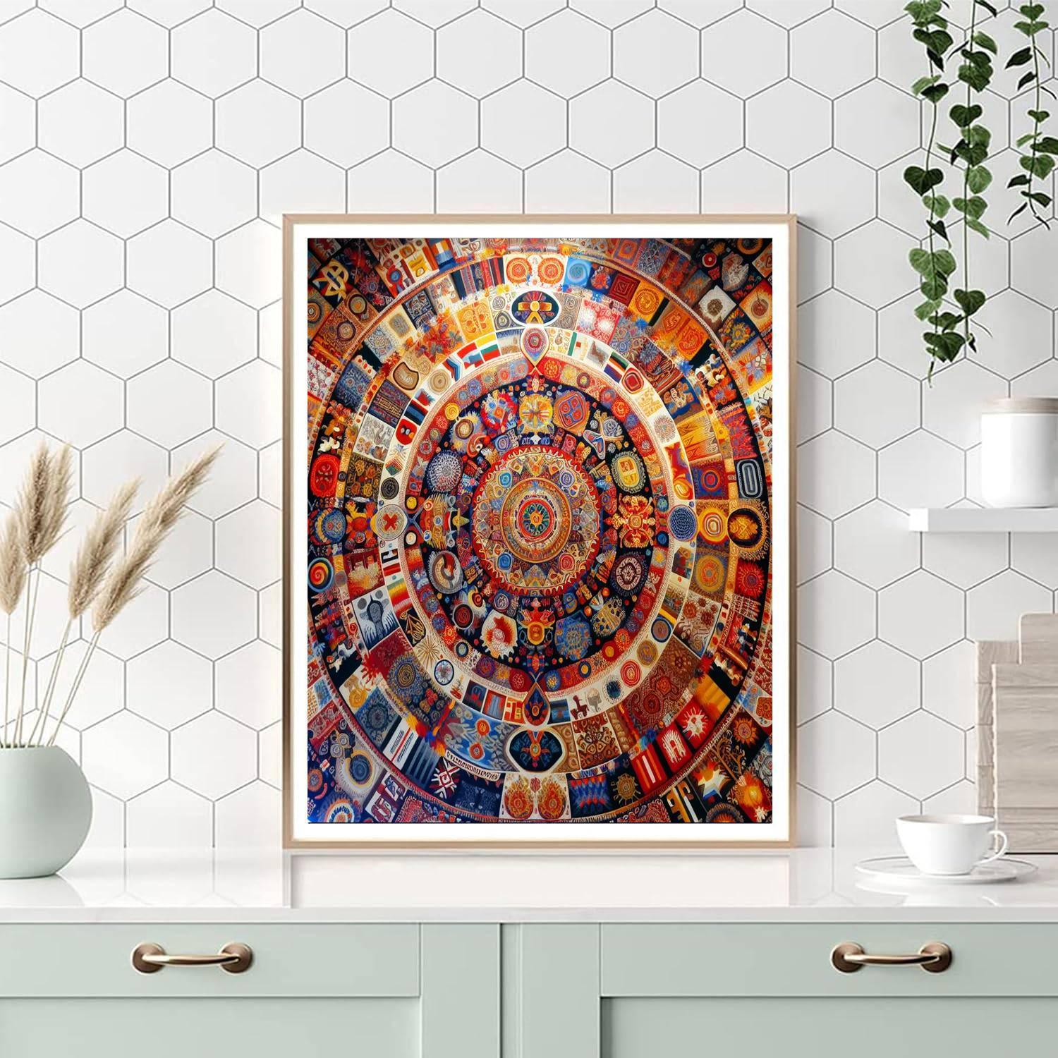 Vibrant Cultural Tapestry Paint By Numbers Kits