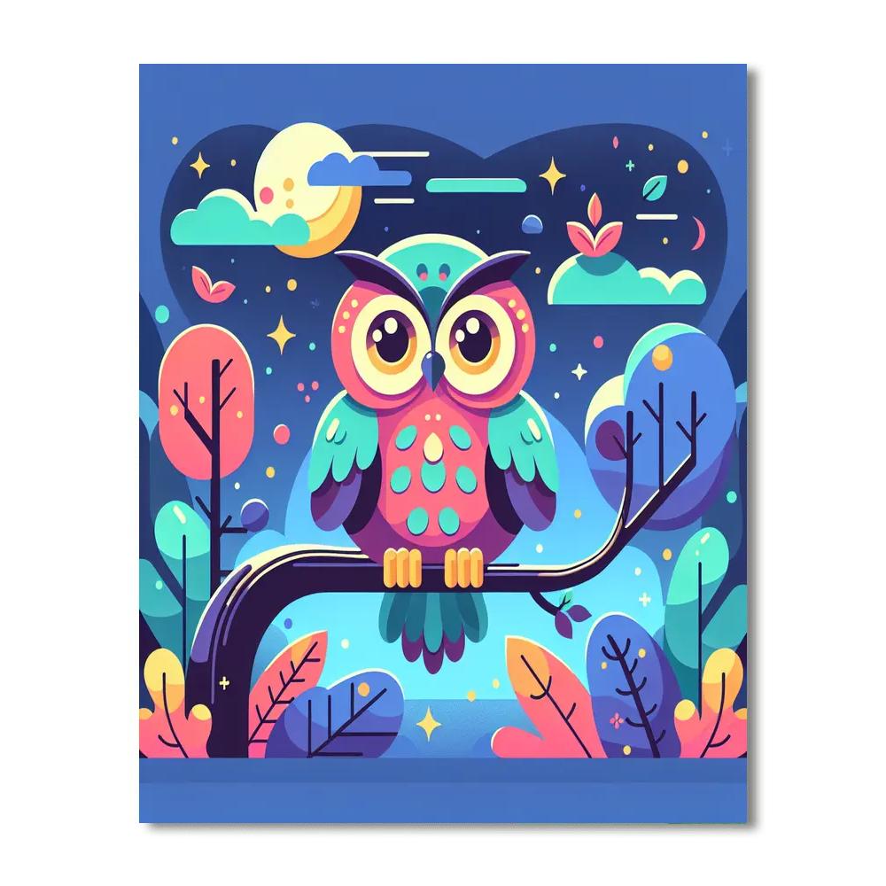 Wondrous Owl Numbered Painting Kits