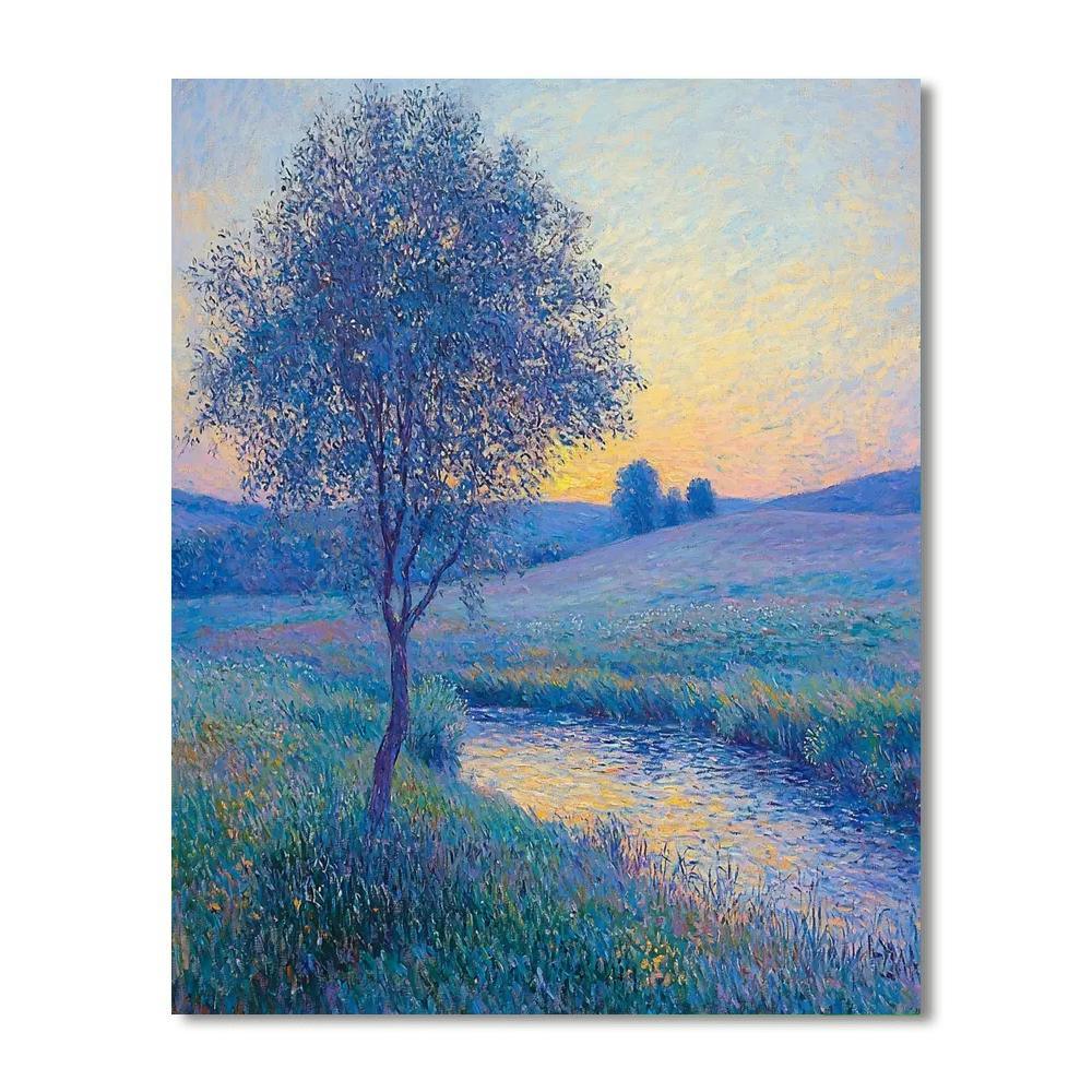 Claude Monet Inspired Luminous Nightfall  Paint By Numbers Kits