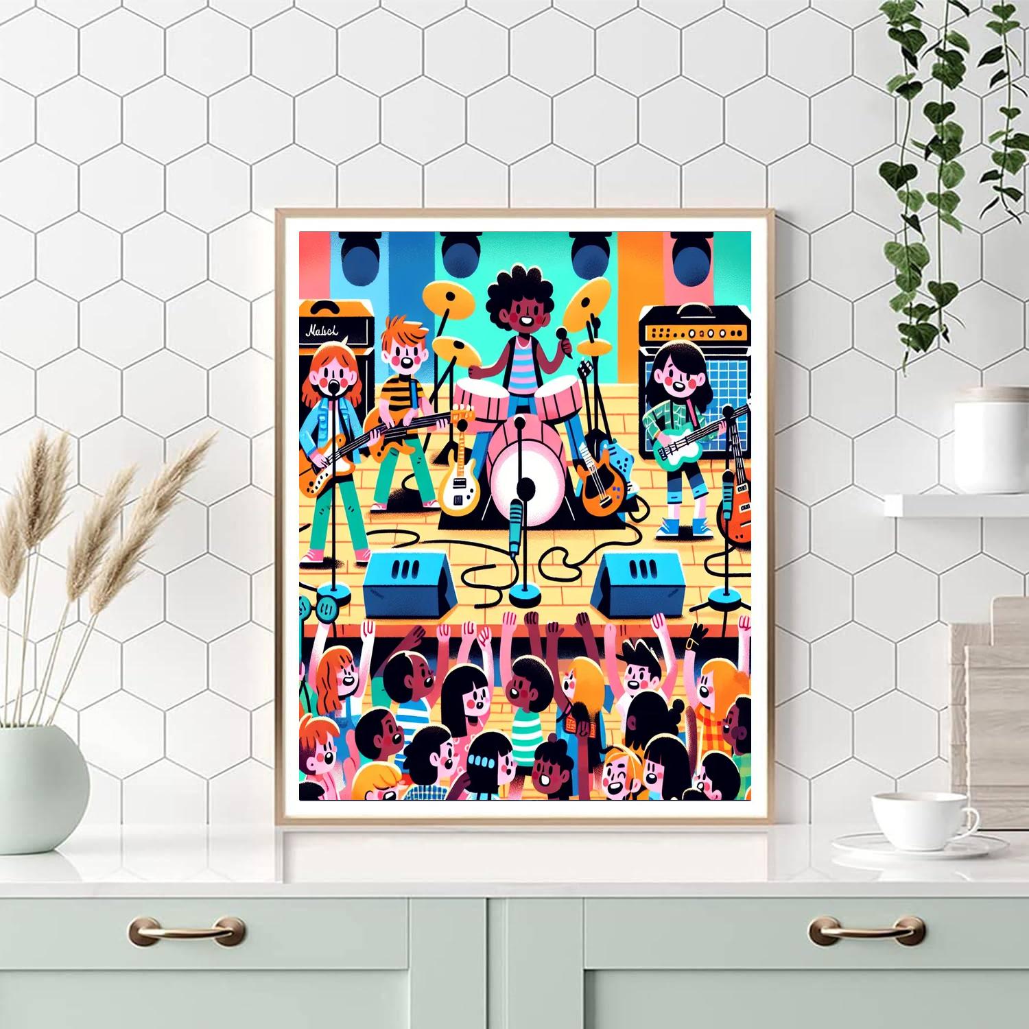 Rockstar Music Show Paint By Color