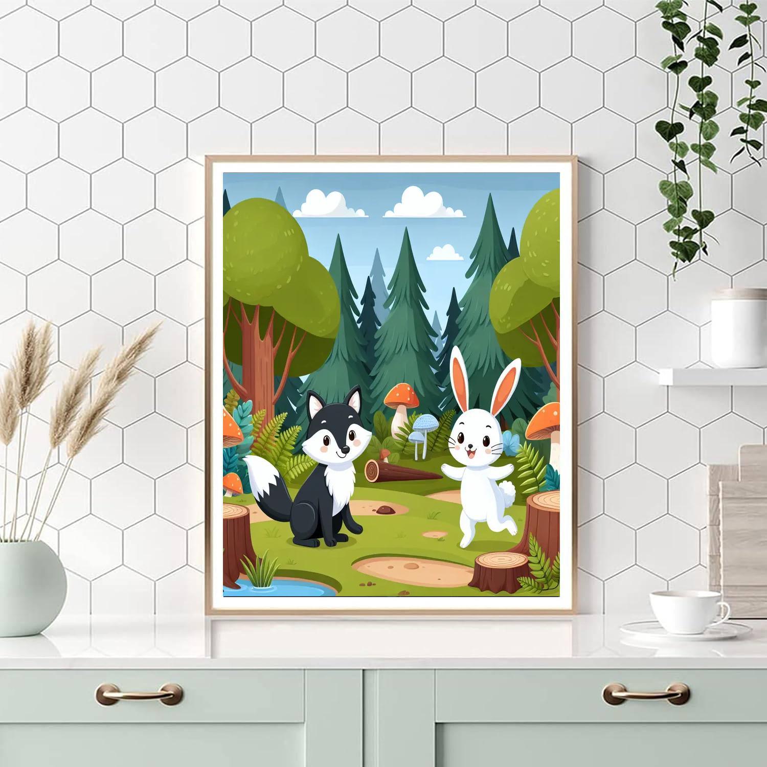 Caring Woodland Creatures Paint By Numbers Kits