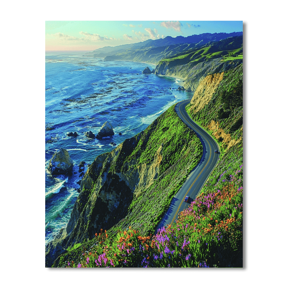 Big Sur Coastal Highway Numbered Painting Kits