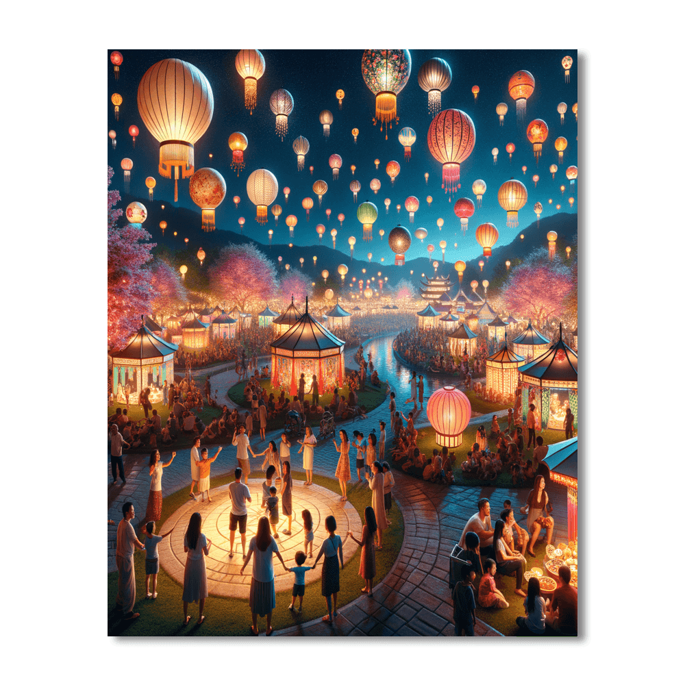 Lantern Festival Paint By Numbers Kits