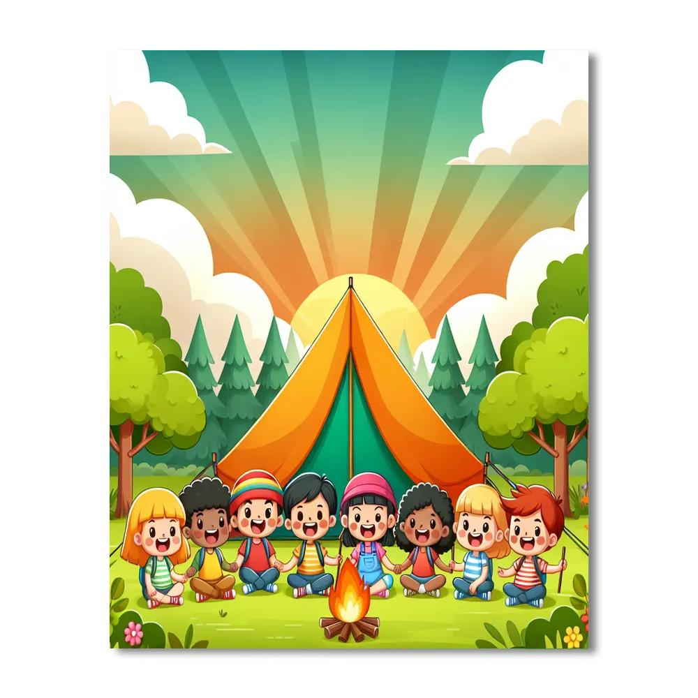 Happy Camper Adventures Paint By Number