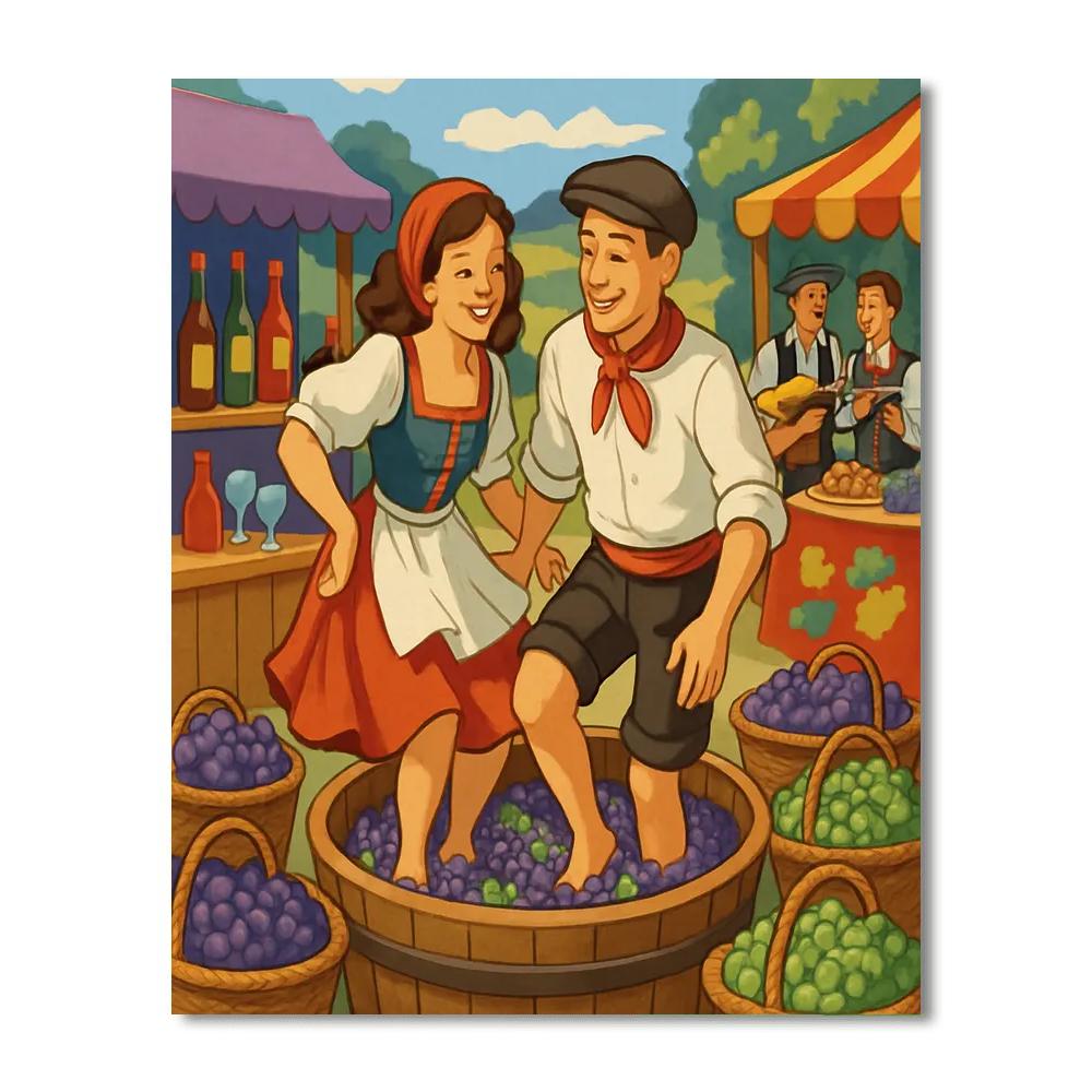 The Grape Festival Paint By Numbers Art