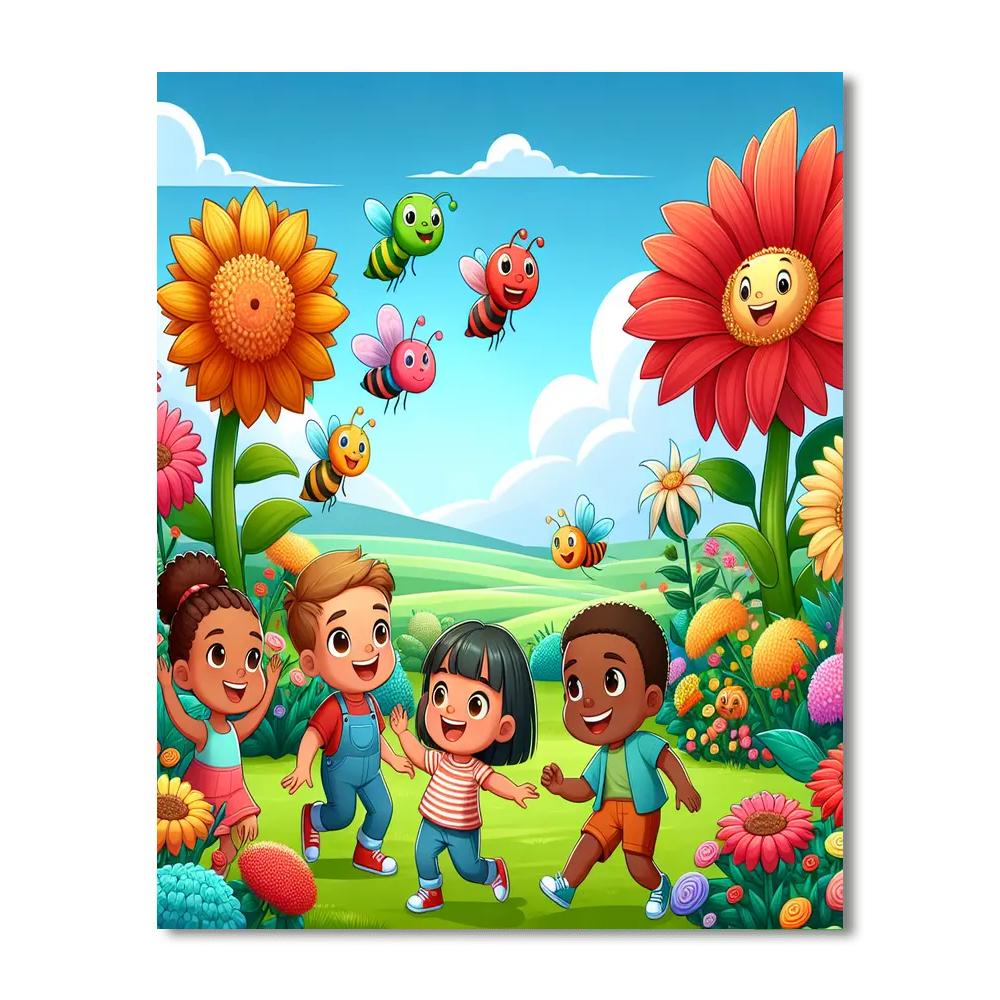 Giant Garden Adventure Paint By Numbers