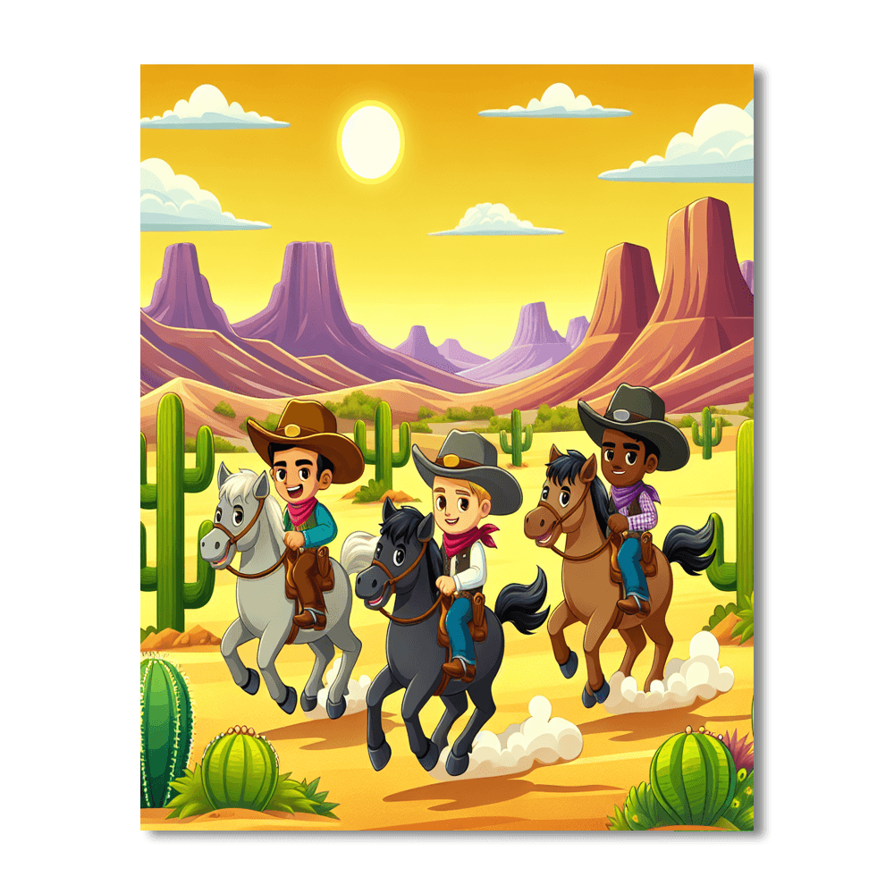 Adventurous Wild West Paint By Numbers Kits