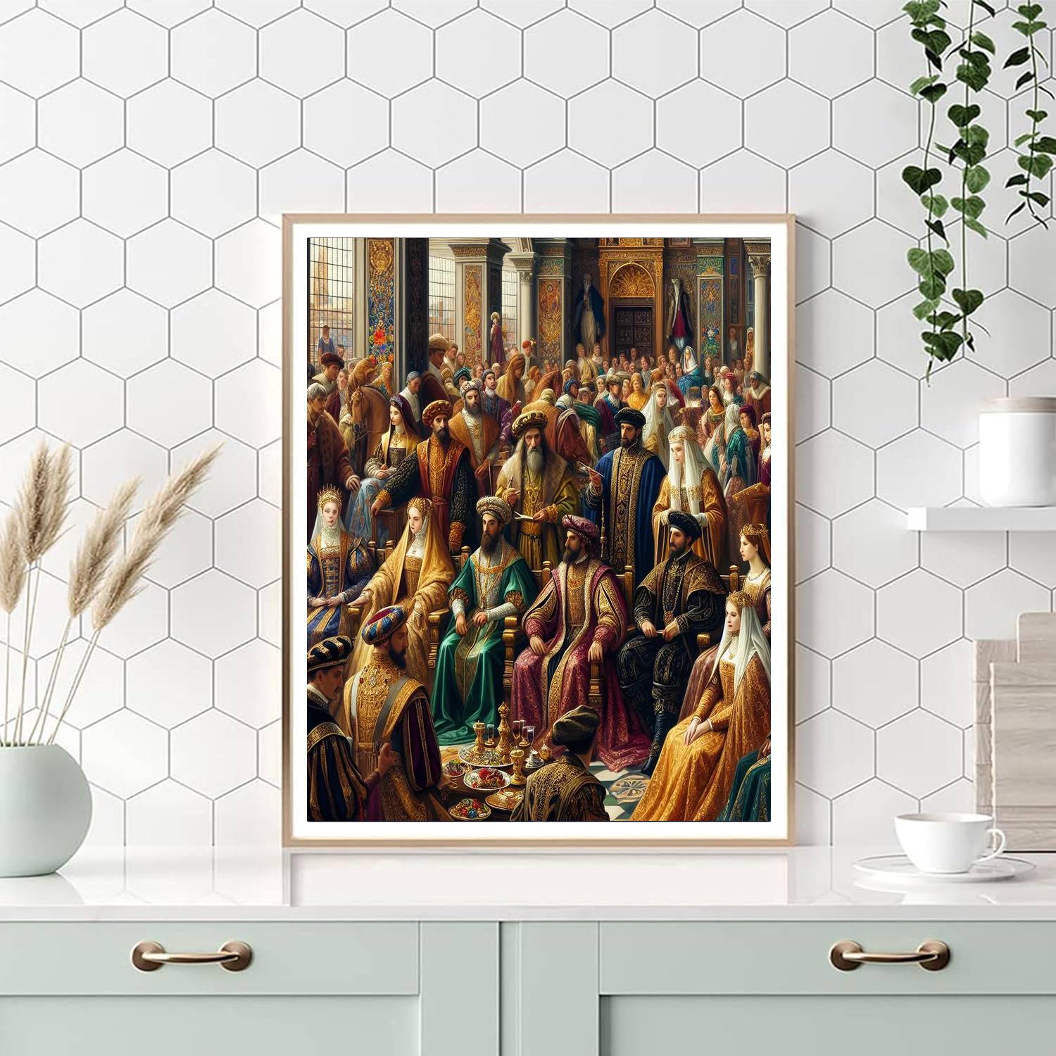 Renaissance Noble Court Numbered Painting Kits