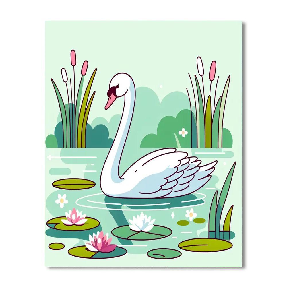 Swan Lake Ballet Paint By Color