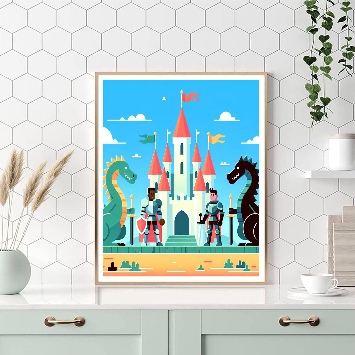 Castle Escape Paint By Numbers Art