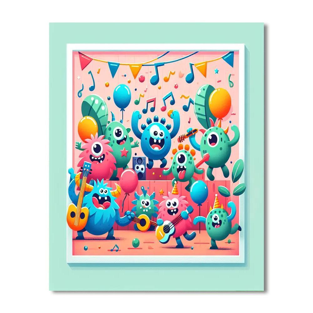 Silly Monster Jam Session Paint By Numbers