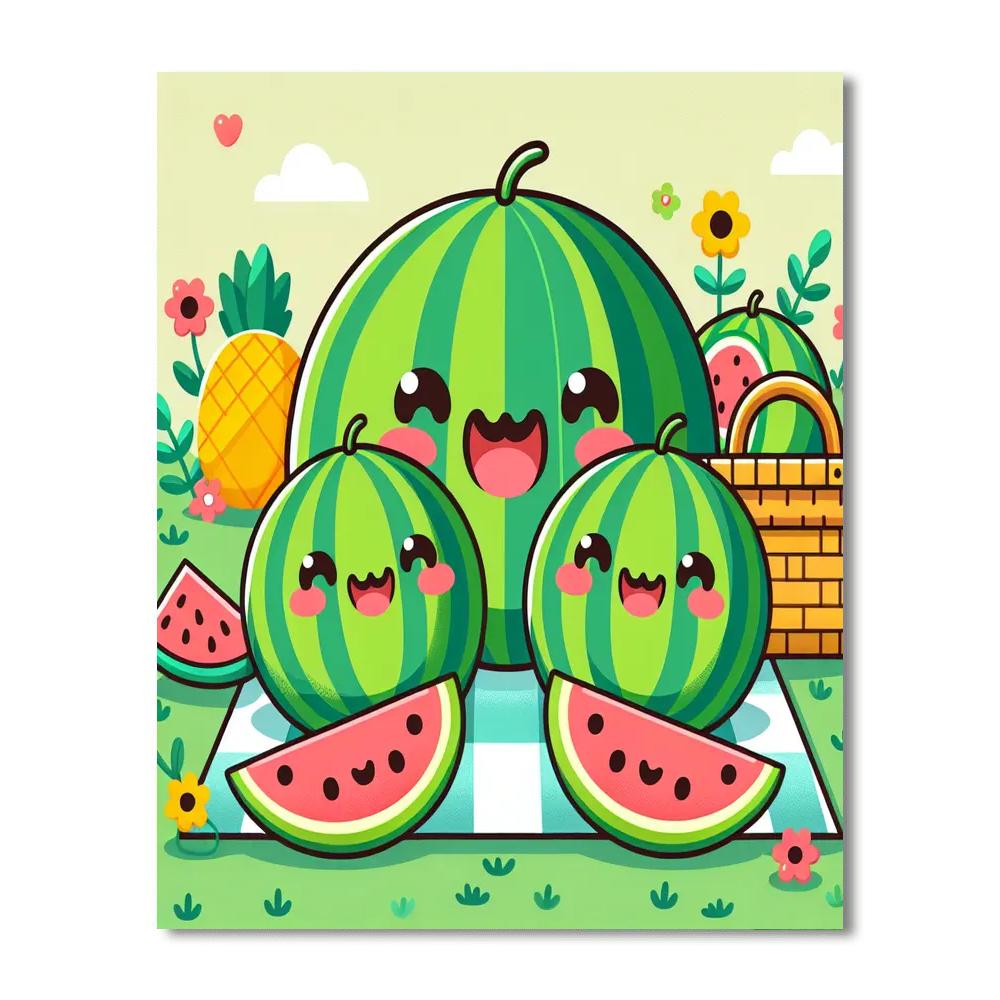 Wonderful Watermelons Paint By Numbers Kits