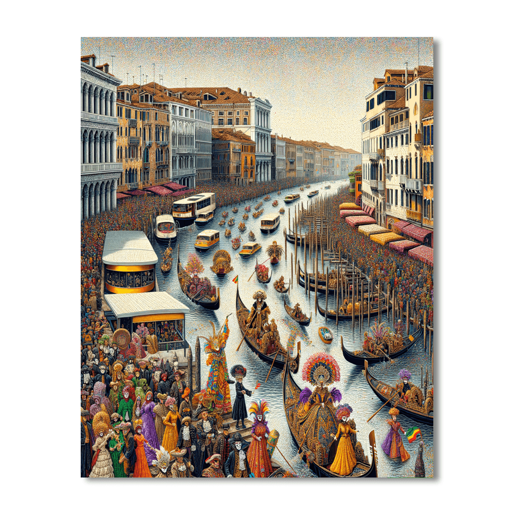 Carnival Of Venice - Venice Painting By Numbers Kit