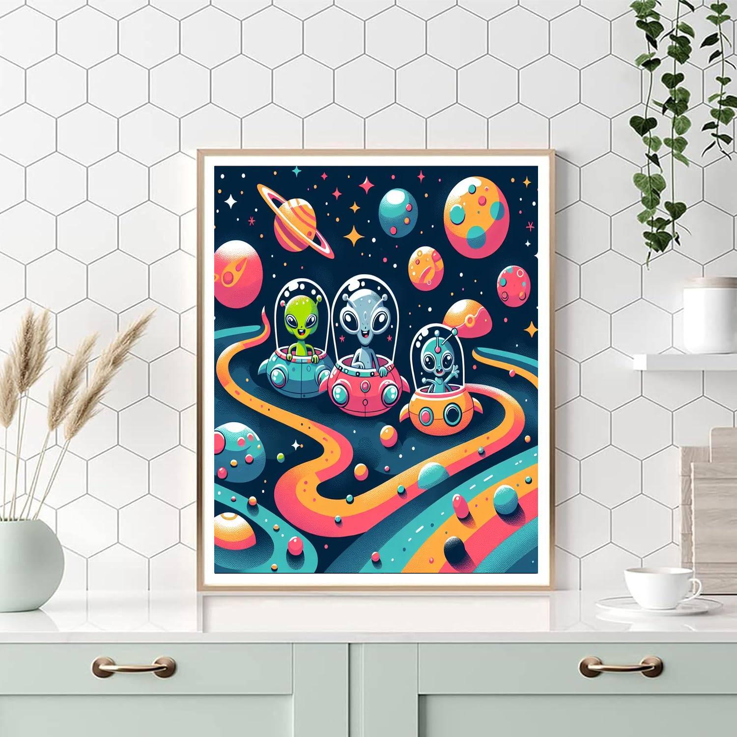 Artful Aliens Paint By Numbers Art