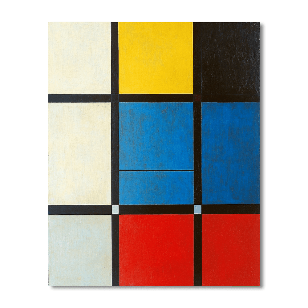 Mondrian Inspired Sublime Patterns  Numbered Painting Kits