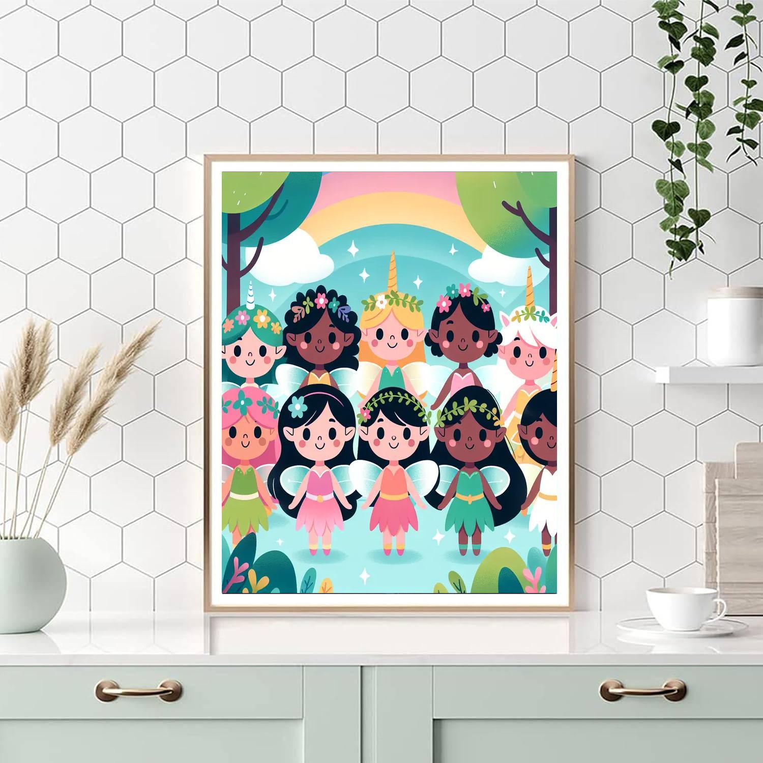 Fairy Tale Magic Forest Paint By Numbers Art