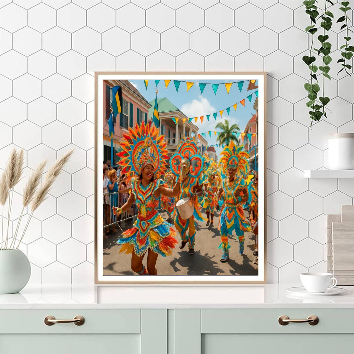 Junkanoo Parade - Nassau DIY Paint By Numbers