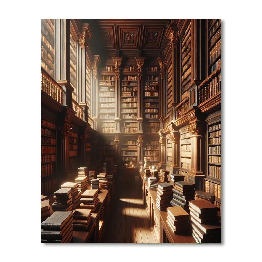 Book Lover's Paradise Painting Number Kit