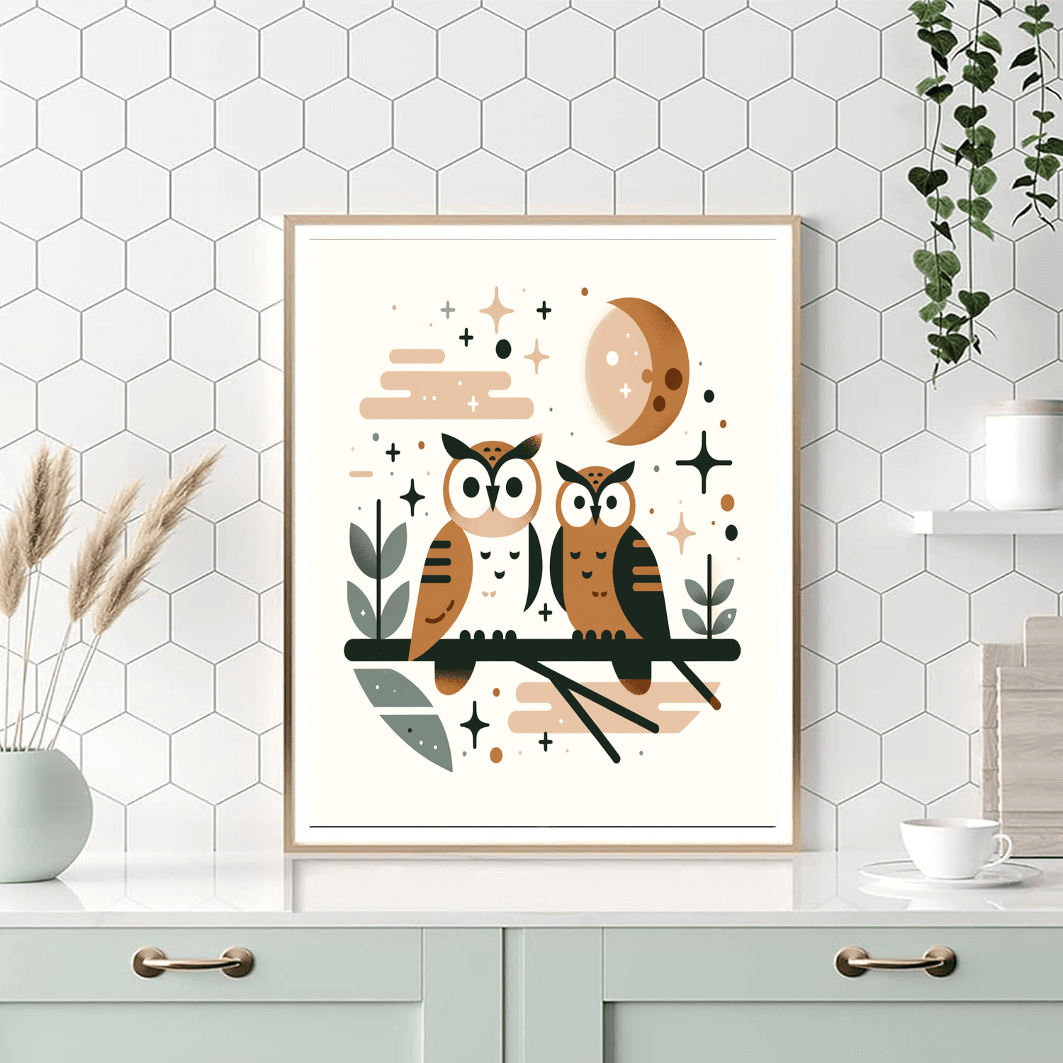 Cozy Night With Owls Paint By Numbers