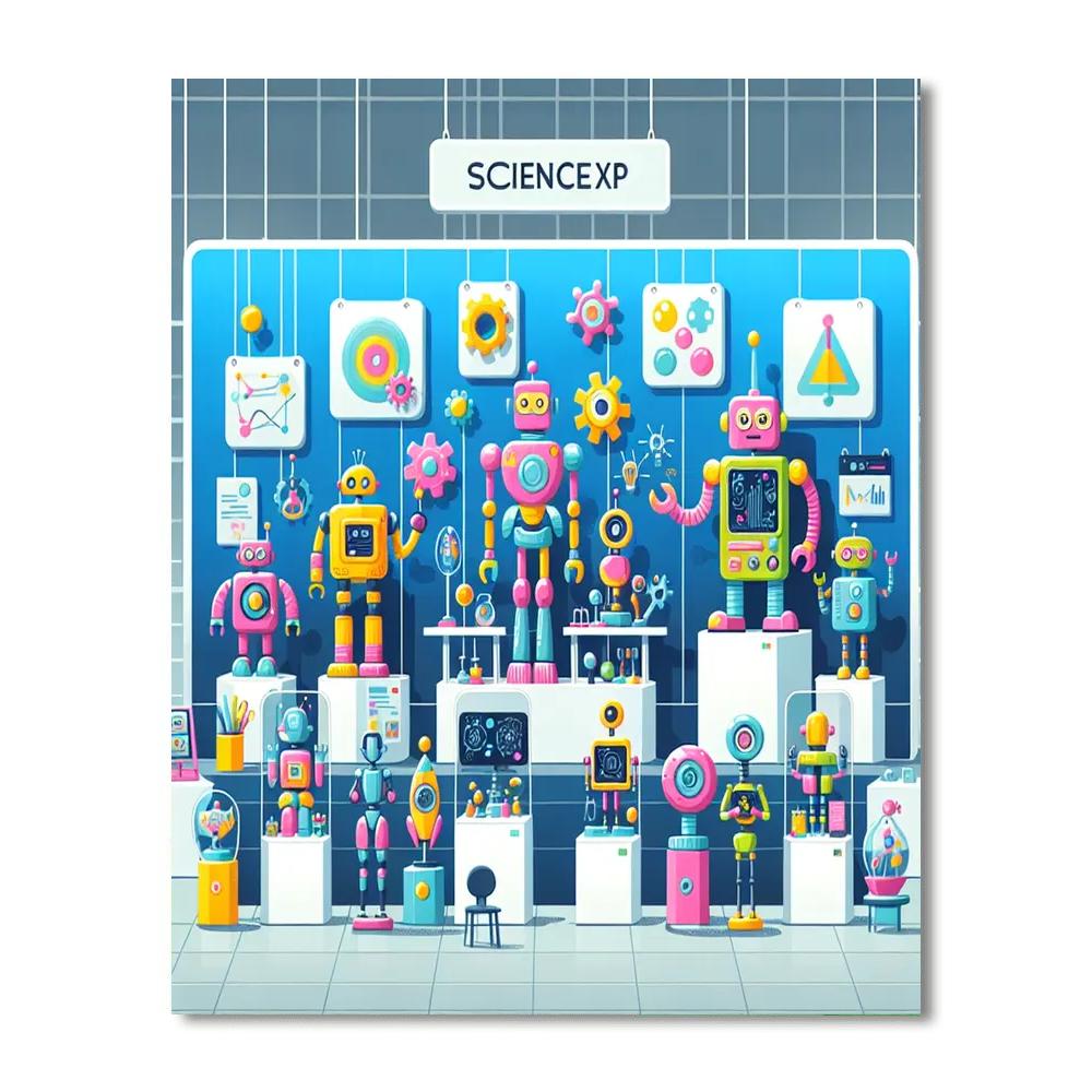 Robotic Science Expo Numbered Painting Kits