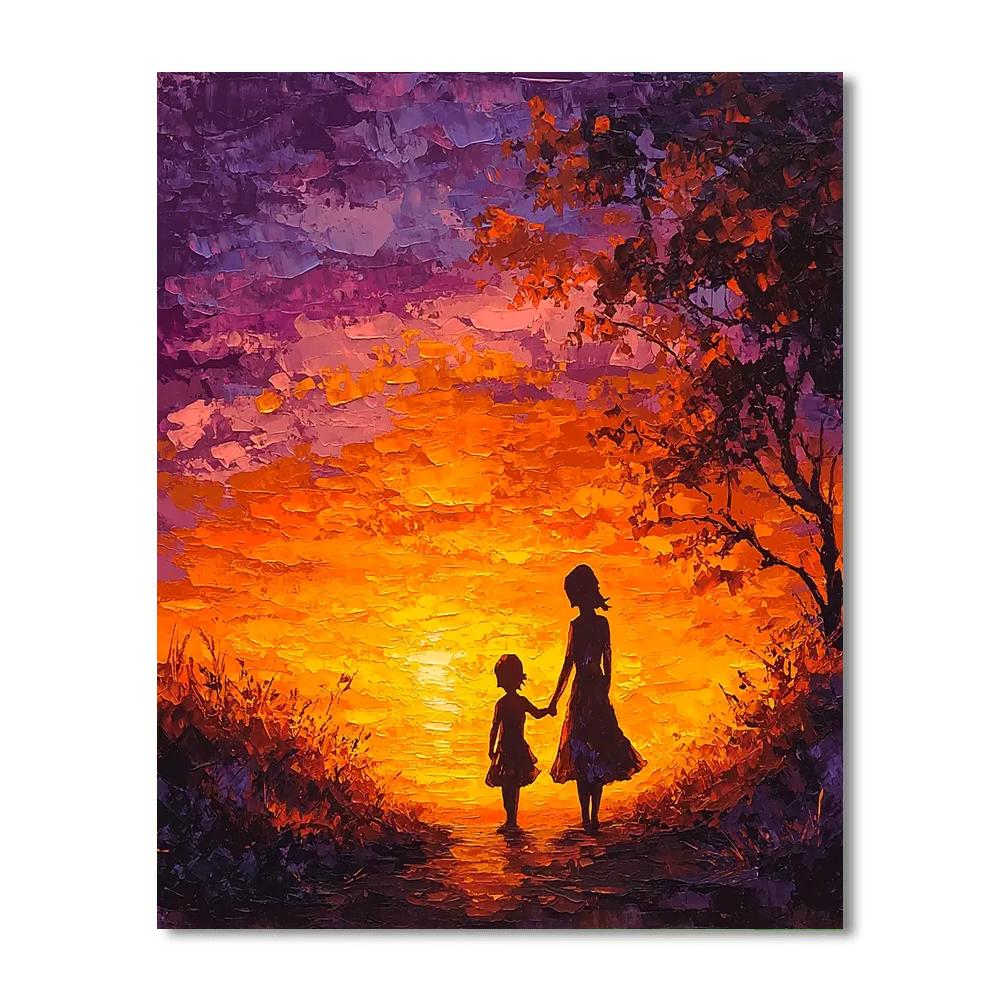 Sunset Stroll Of Love DIY Paint By Numbers
