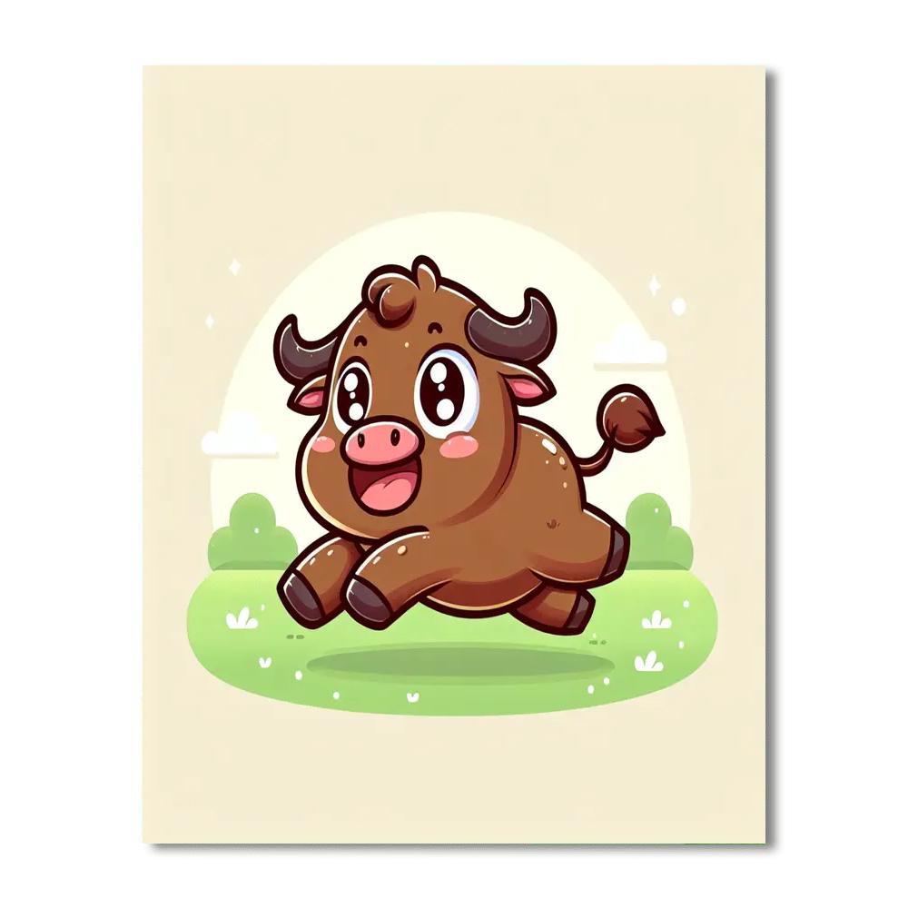 Bouncy Buffalo DIY Paint By Numbers