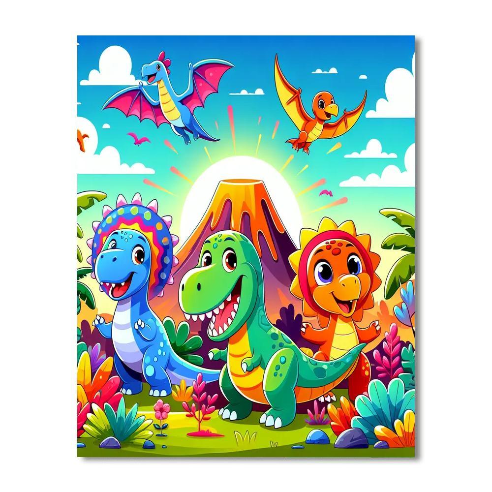 Dino Days Adventure Paint By Number