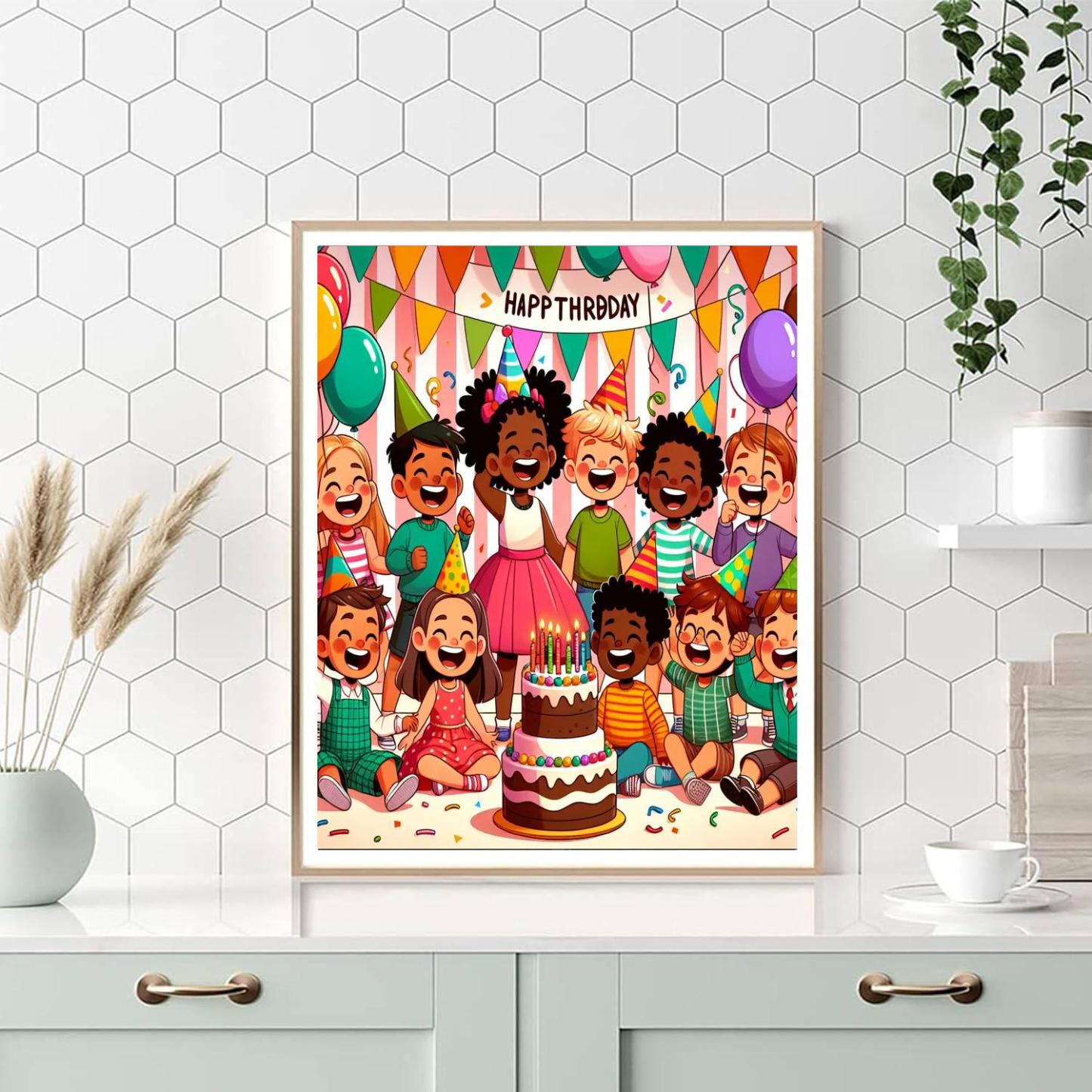 Giggle Party Painting Number Kit