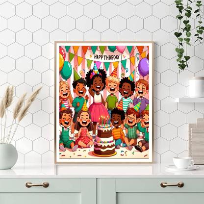 Giggle Party Painting Number Kit