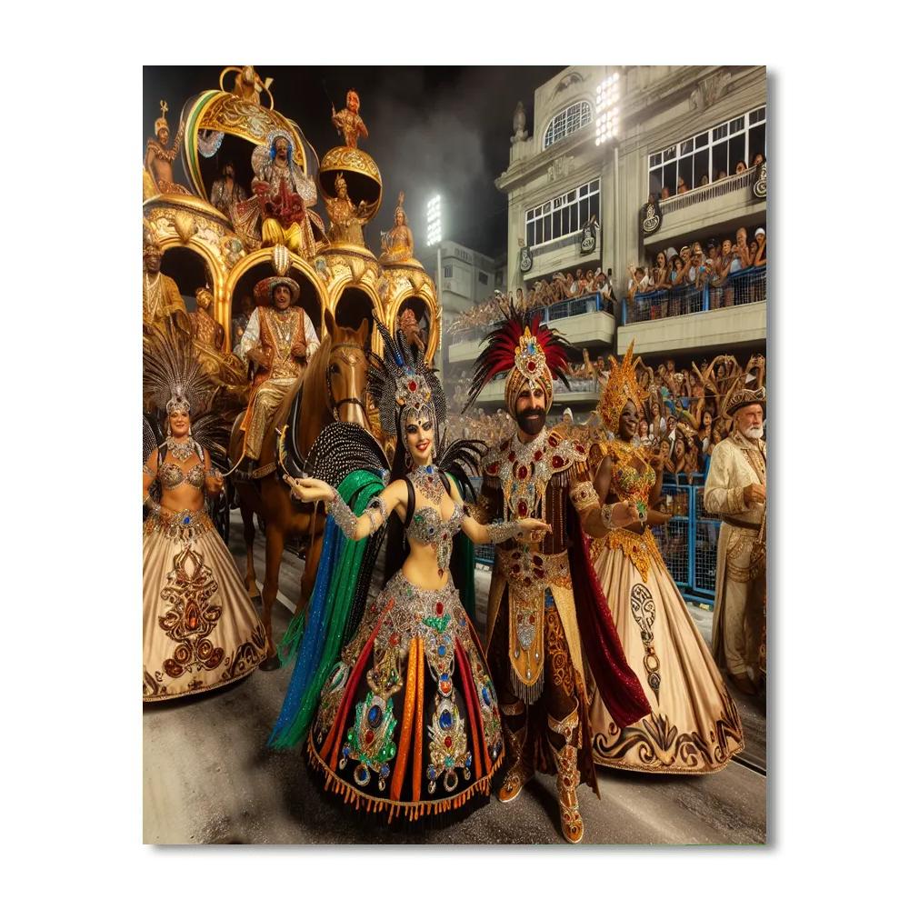 The Carnival - Brazil Number Painting
