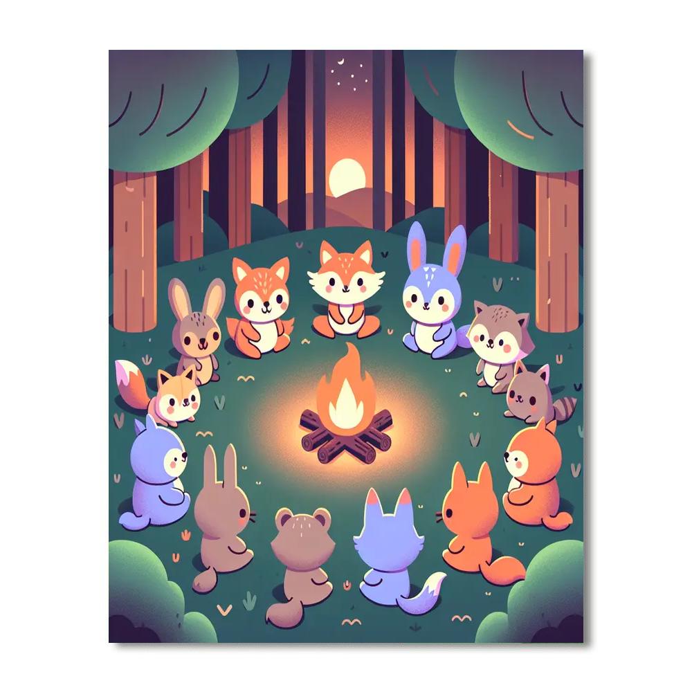 Forest Folklore Paint By Color