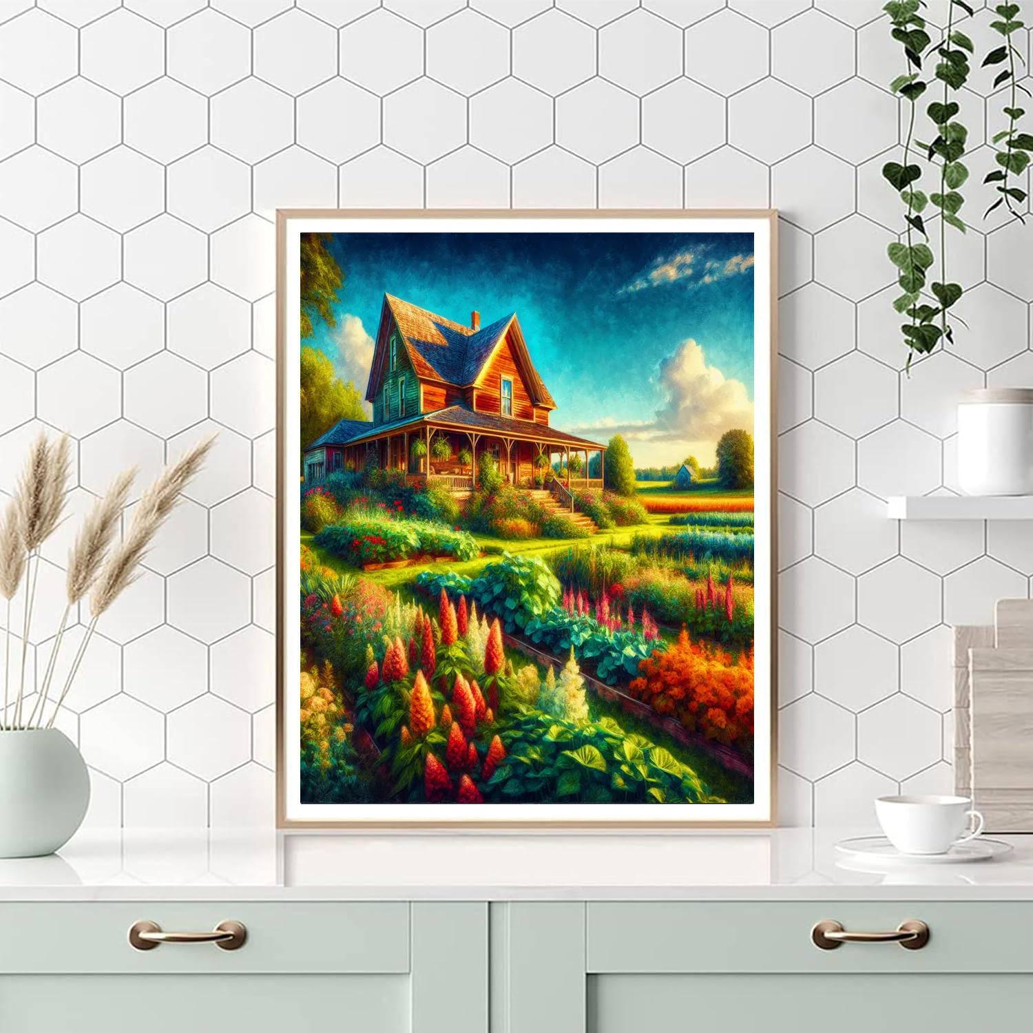 Sunny Farmhouse Bliss Paint By Number