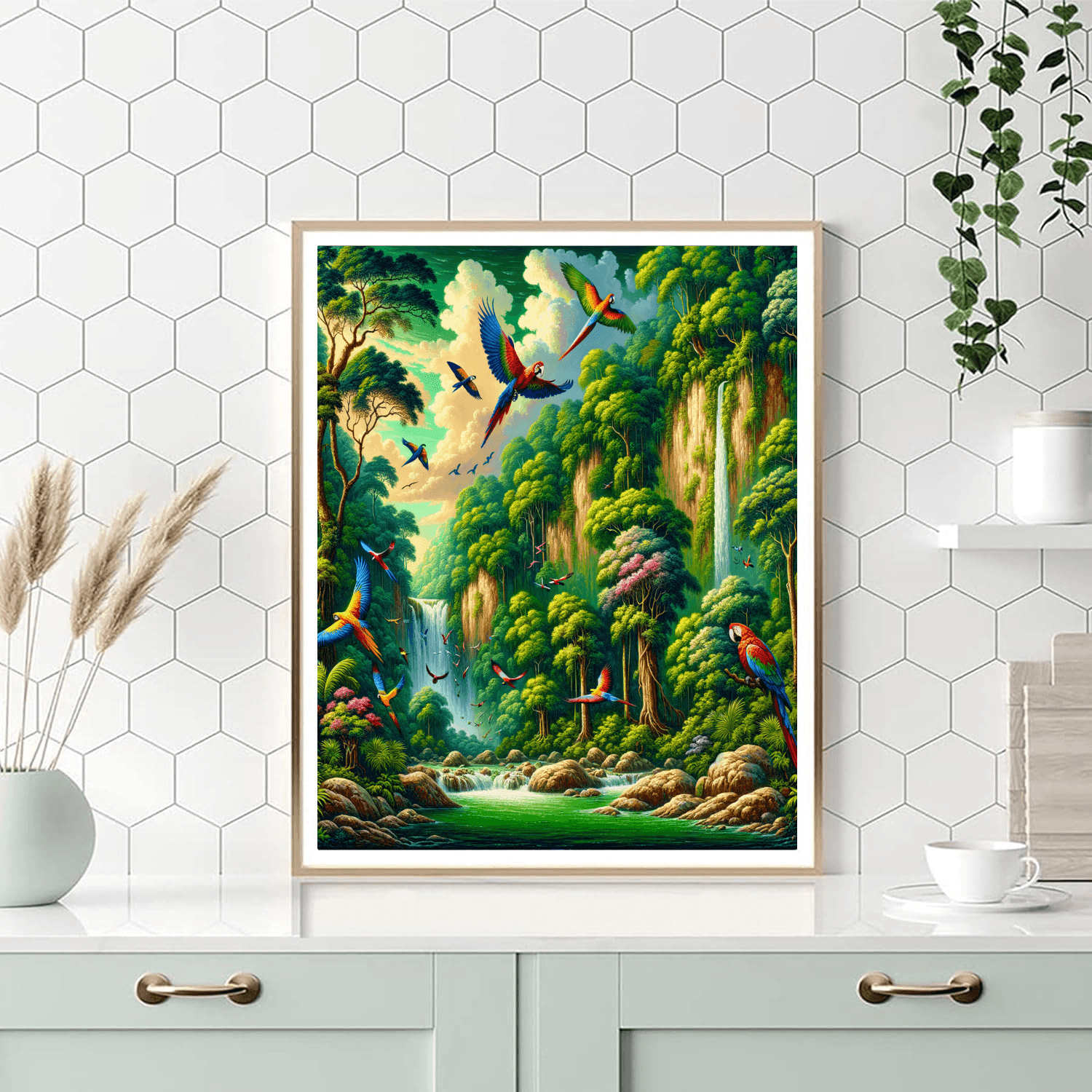 Exotic Rainforest Adventure Painting By Numbers Kit