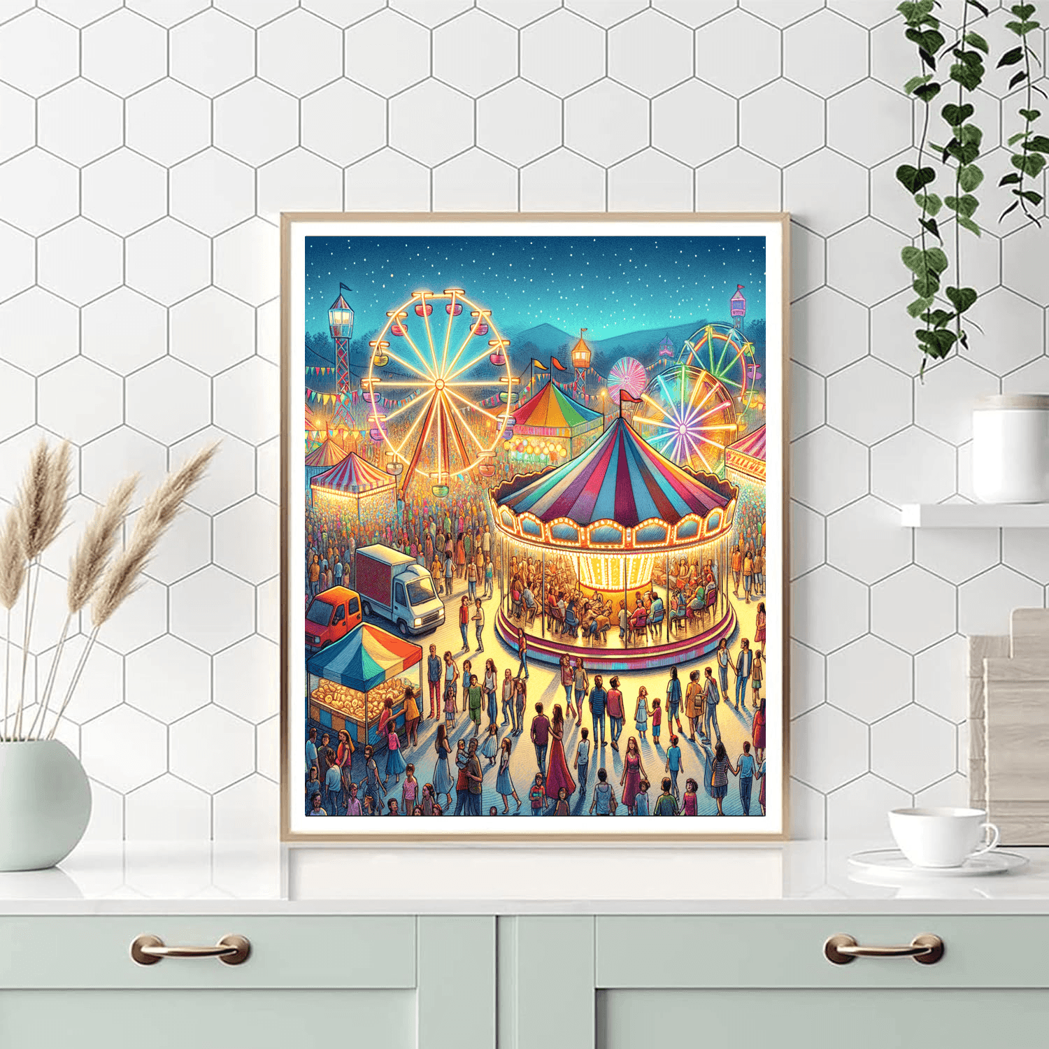 Vibrant Carnival DIY Paint By Numbers