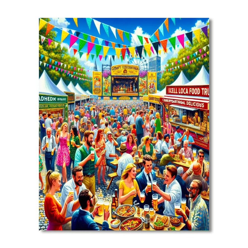 Fiesta De La Cerveza Numbered Painting Kits