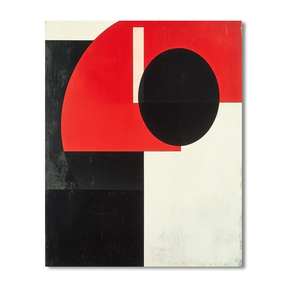 Kazimir Malevich Inspired Radiant Contrasts  DIY Paint By Numbers