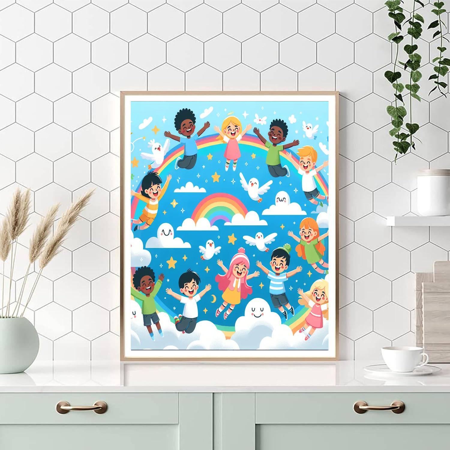 Dreamy Cloud Adventure Paint By Numbers Kits