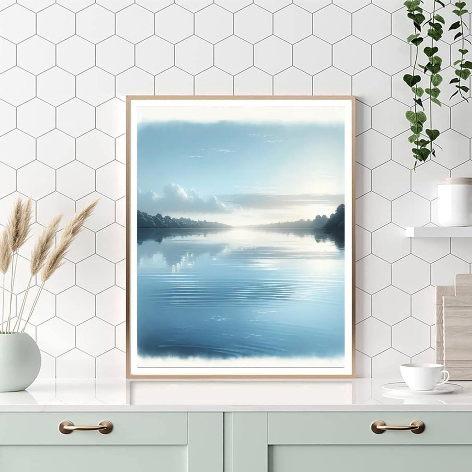 Reflections Of Calm Waters Number Painting