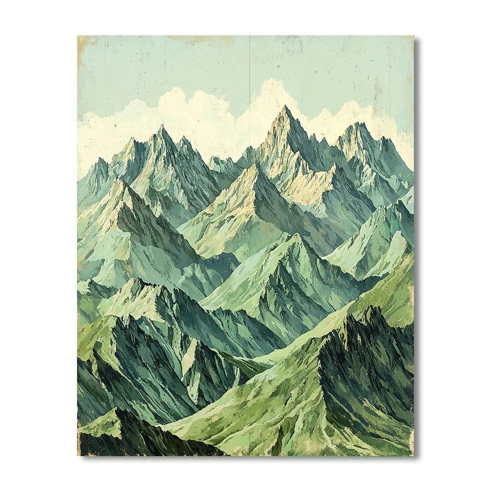 Michelangelo Inspired Natural Wonder  Painting By Numbers Kit