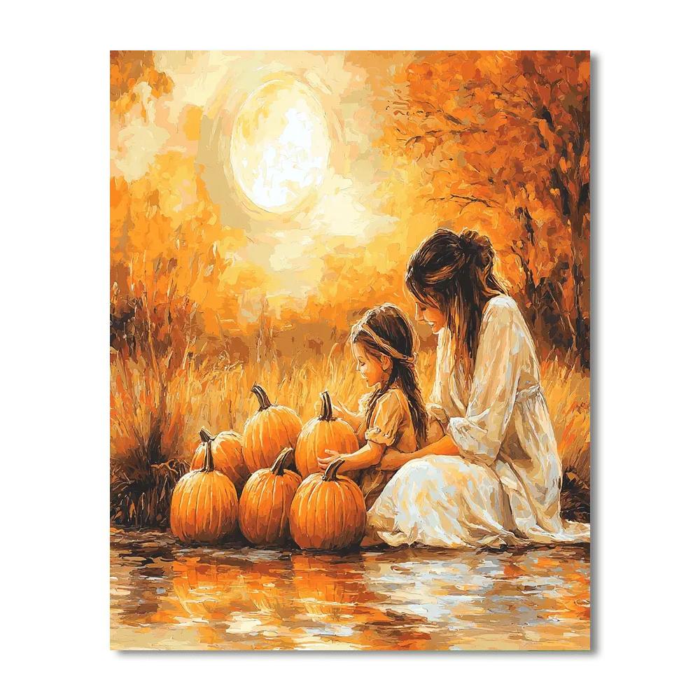 Under The Harvest Moon Paint By Number