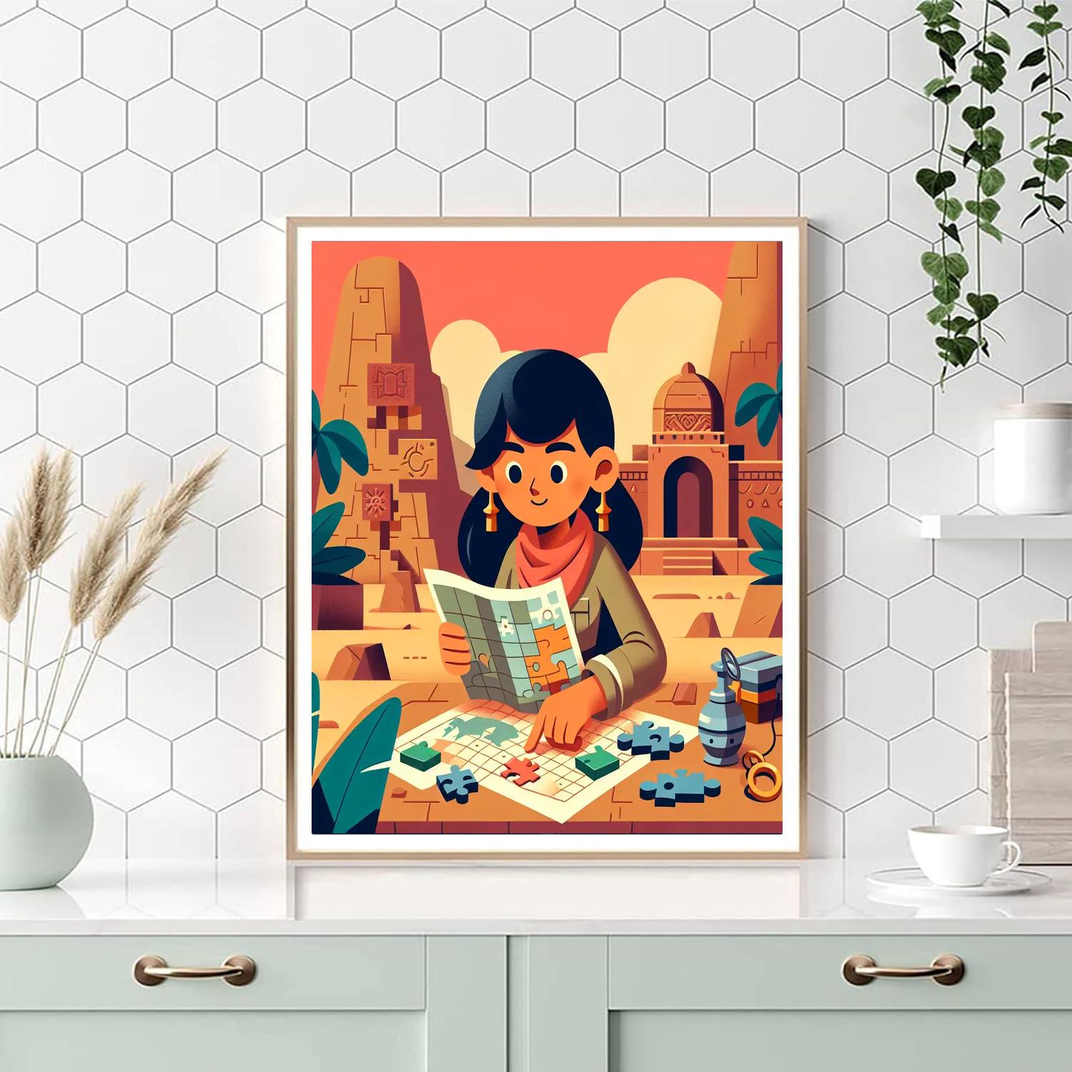 Explorer's Quest Paint By Numbers Art