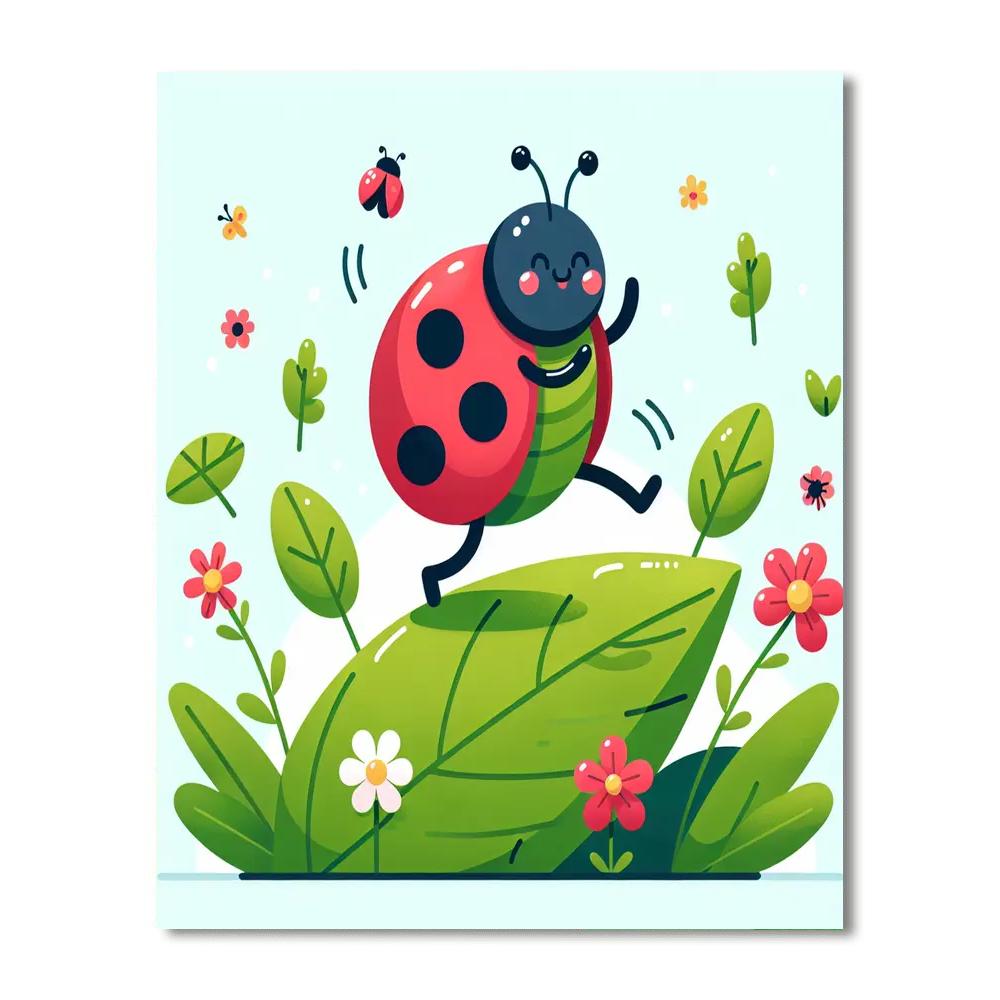 Giggling Ladybug Numbered Painting Kits