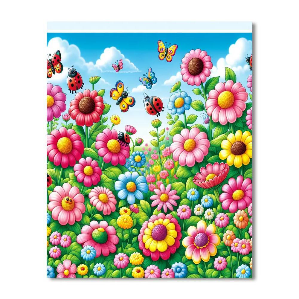 Sweet Garden Whimsy Paint By Numbers Kits