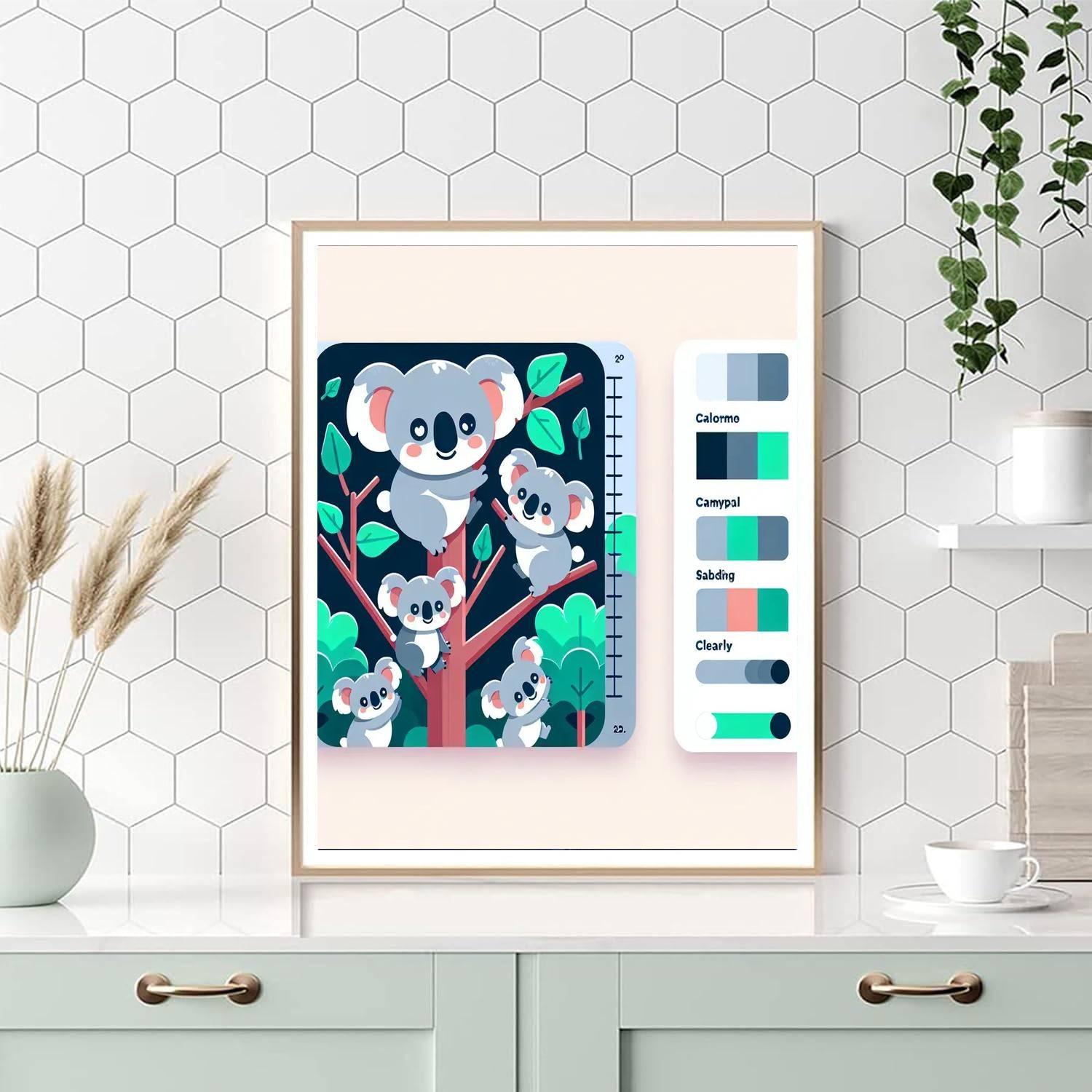 Curious Koalas Paint By Numbers Art