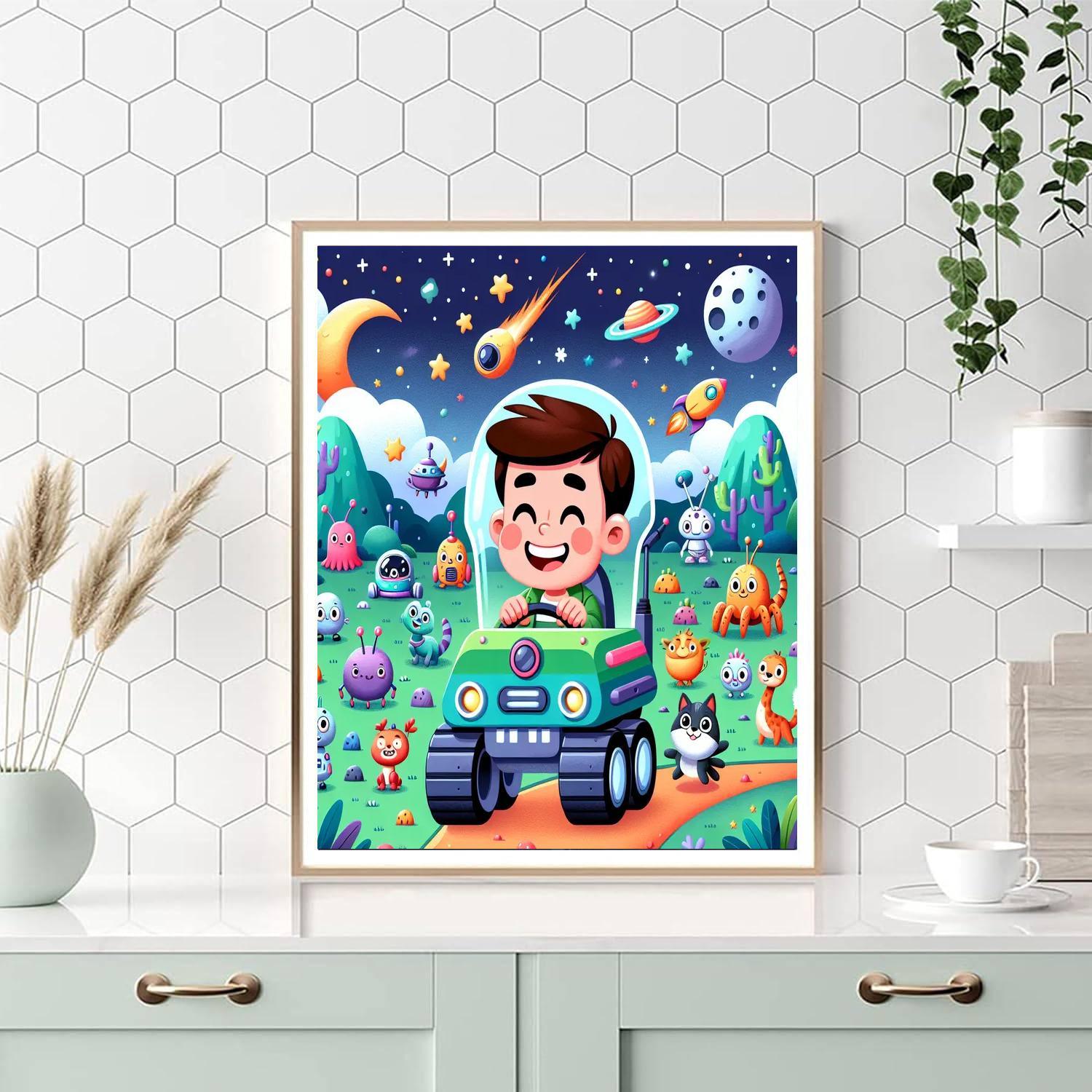 Galactic Zoo Safari Paint By Numbers Kits