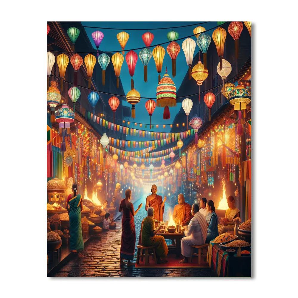 Vesak Festival - Sri Lanka Paint By Numbers Kits